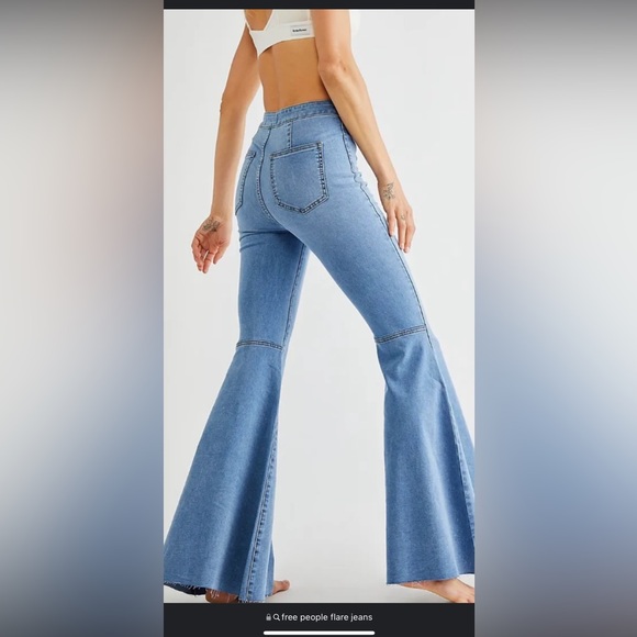 Free People stretch flare jeans - Picture 1 of 12